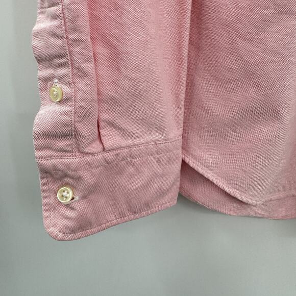 Ralph Lauren Sport Womens Slim Fit Oxford Button Down Shirt Size 14 Pink Preppy - Picture 4 of 9